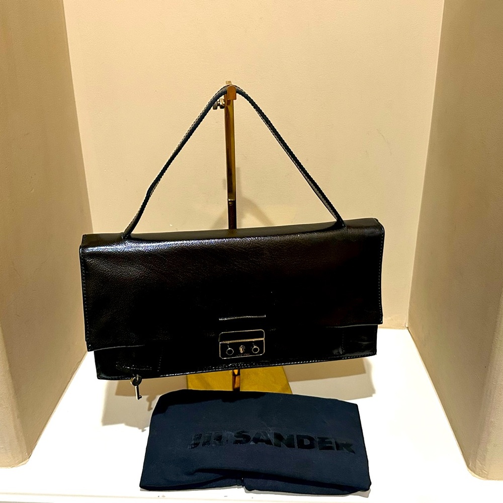 Jil Sander Patent Leather Handbag